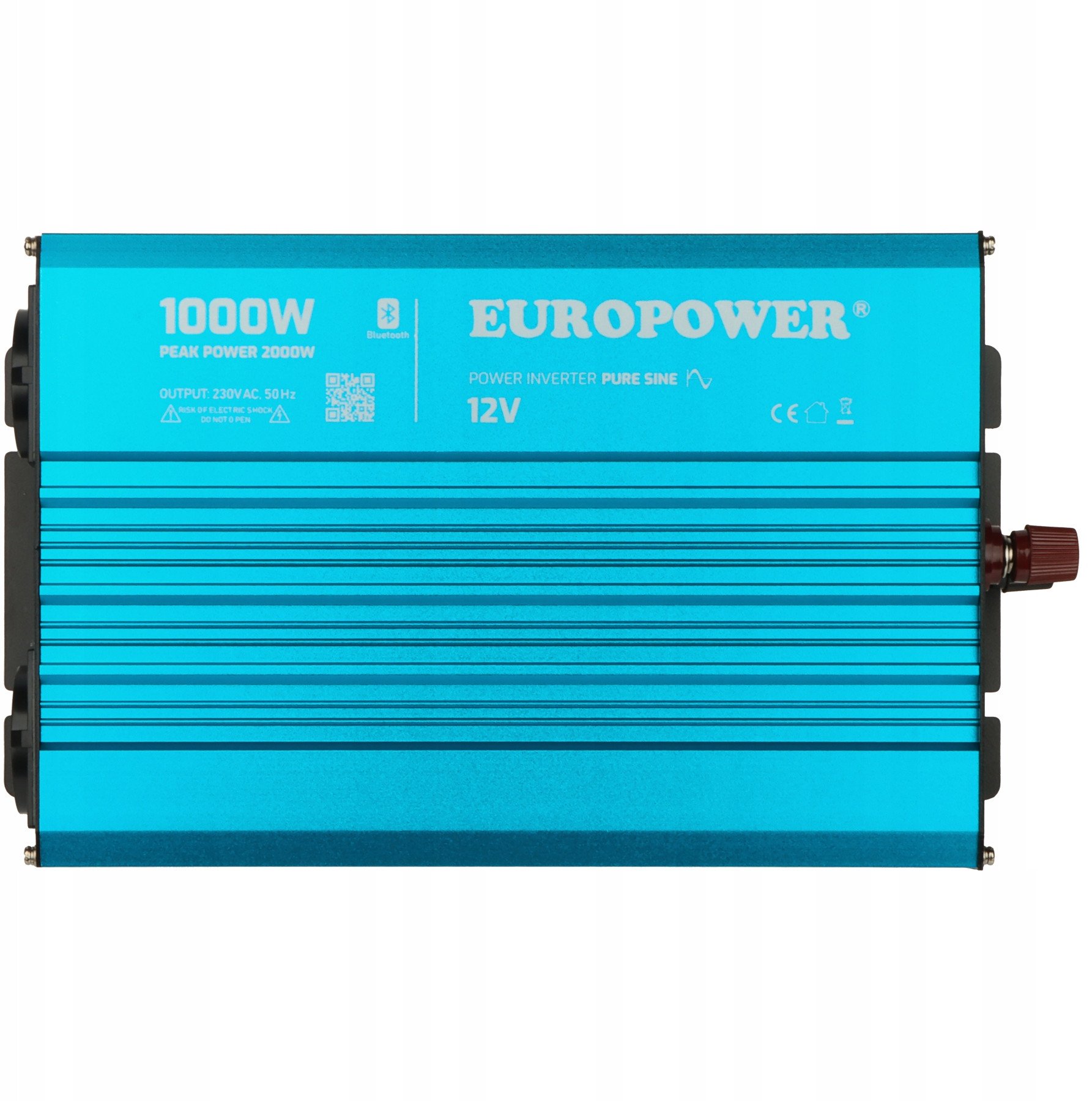 Konvertues tensioni Europower INV/12/1000/PS/S/B, 1000W, 12V DC në 230V AC, Bluetooth