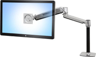 Krah tavoline për monitor Ergotron LX HD Sit Stand 45 384 026, deri 46", ngarkesa 13.6kg, i argjendtë
