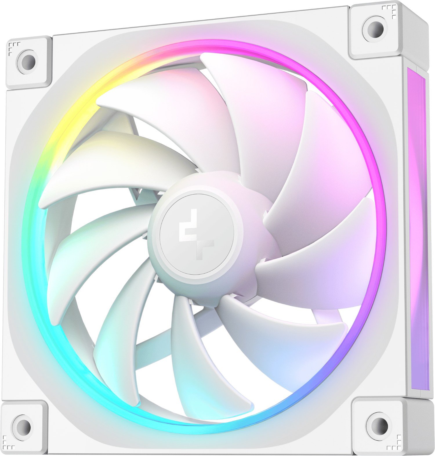Ventilator për kuti kompjuteri DeepCool FL12 WH, 120mm, ARGB, set 3 copë, i bardhë