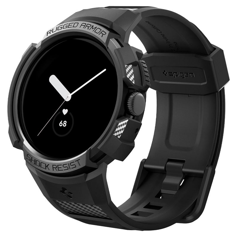Rrip ore për Google Pixel Watch/Watch 2 Spigen Rugged Armor Pro, i zi