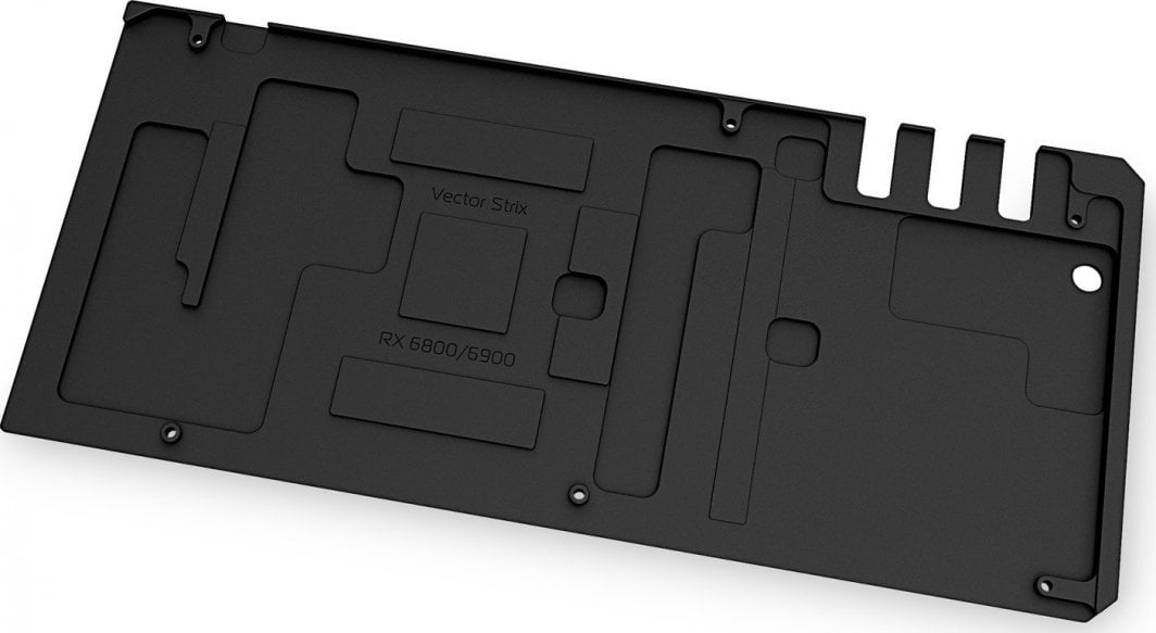 Backplate për kartë grafike EK Water Blocks EK-Quantum Vector Strix RX 6800 6900, alumin, i zi