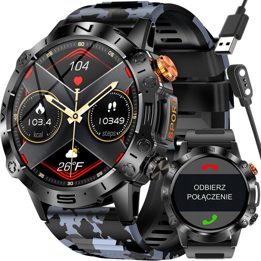 Smartwatch Gravity GT20-5, 1.43" AMOLED, Bluetooth, i zi