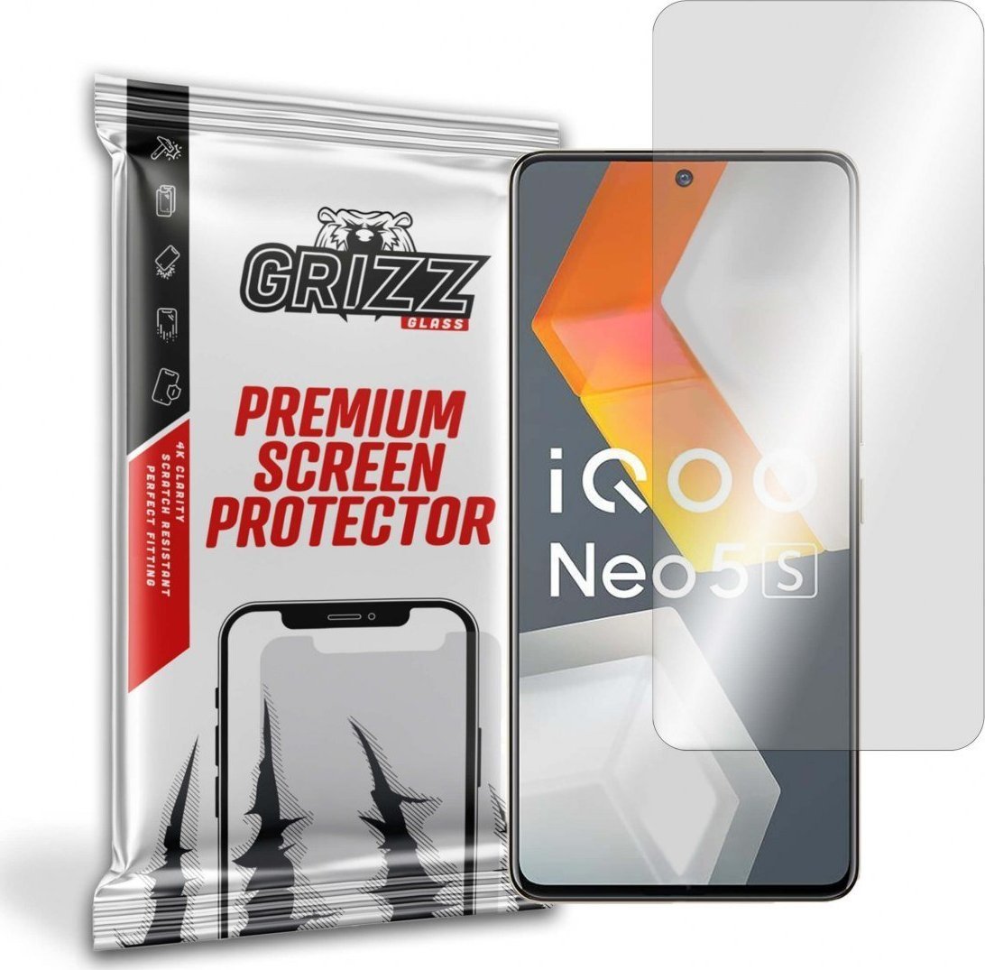 Mbrojtës ekrani GrizzGlass Hybrid Glass për Vivo iQOO Neo 5S 5G, xham hibrid, transparencë e lartë