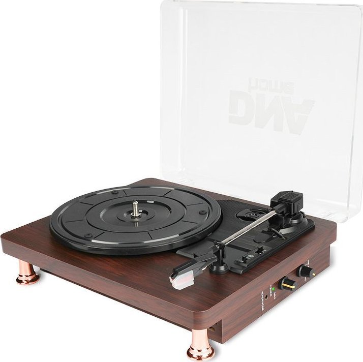 Gramafon DNA TT1, Bluetooth, 3 shpejtësi, mahogon