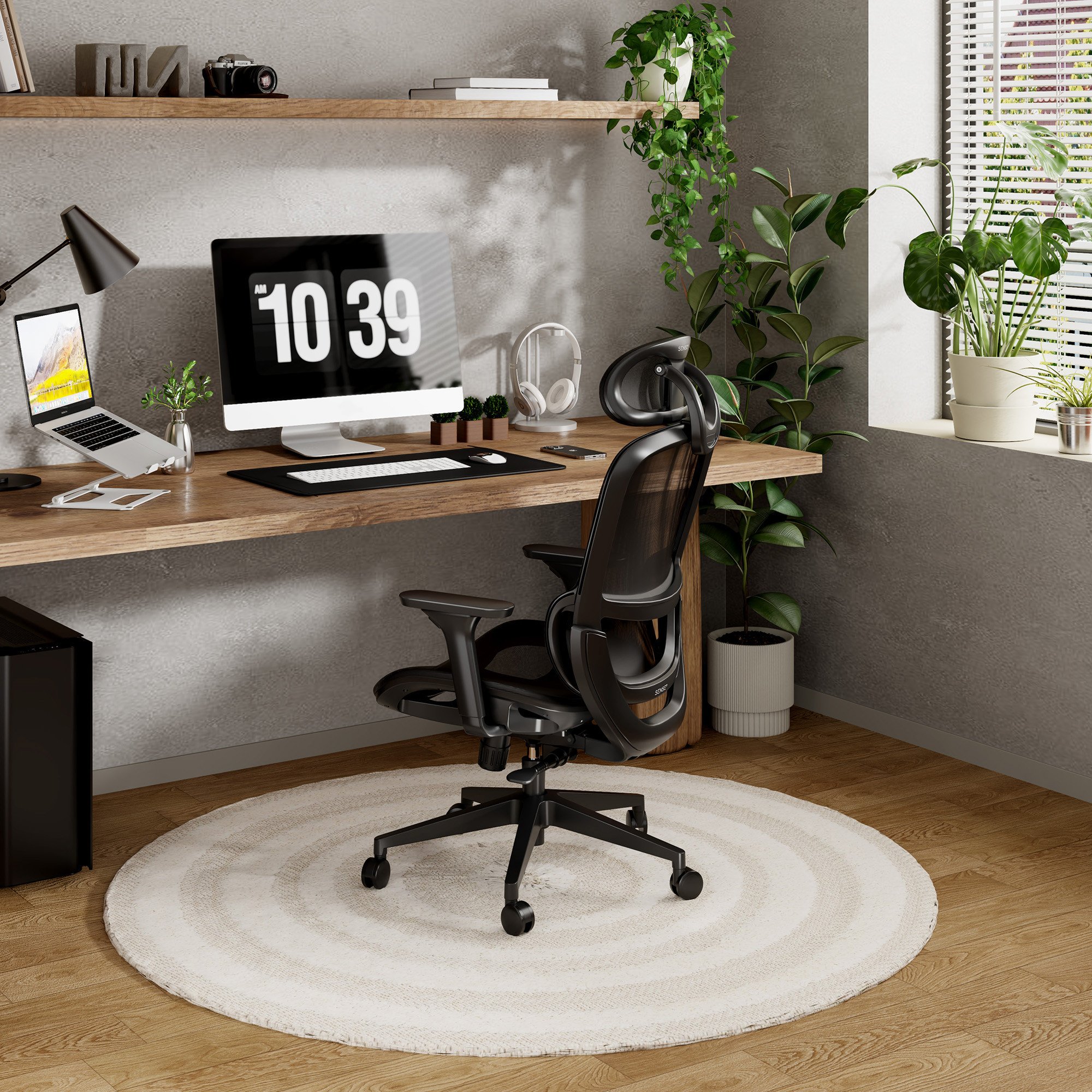 Karrige për zyre SENSE7 Neyo, e zezë