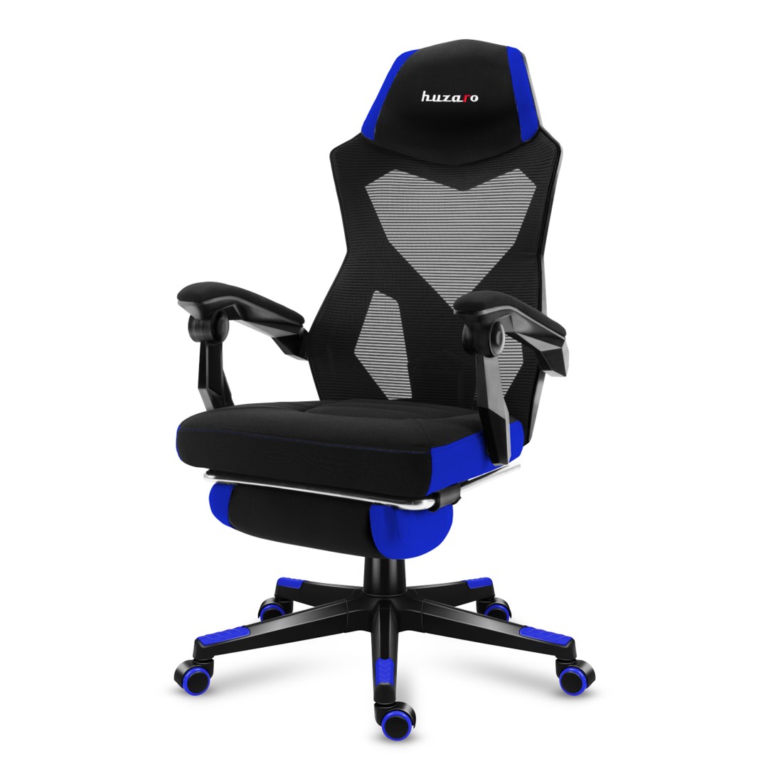 Karrige lojërash HUZARO COMBAT 3.0, 140kg, e zezë/e kaltër