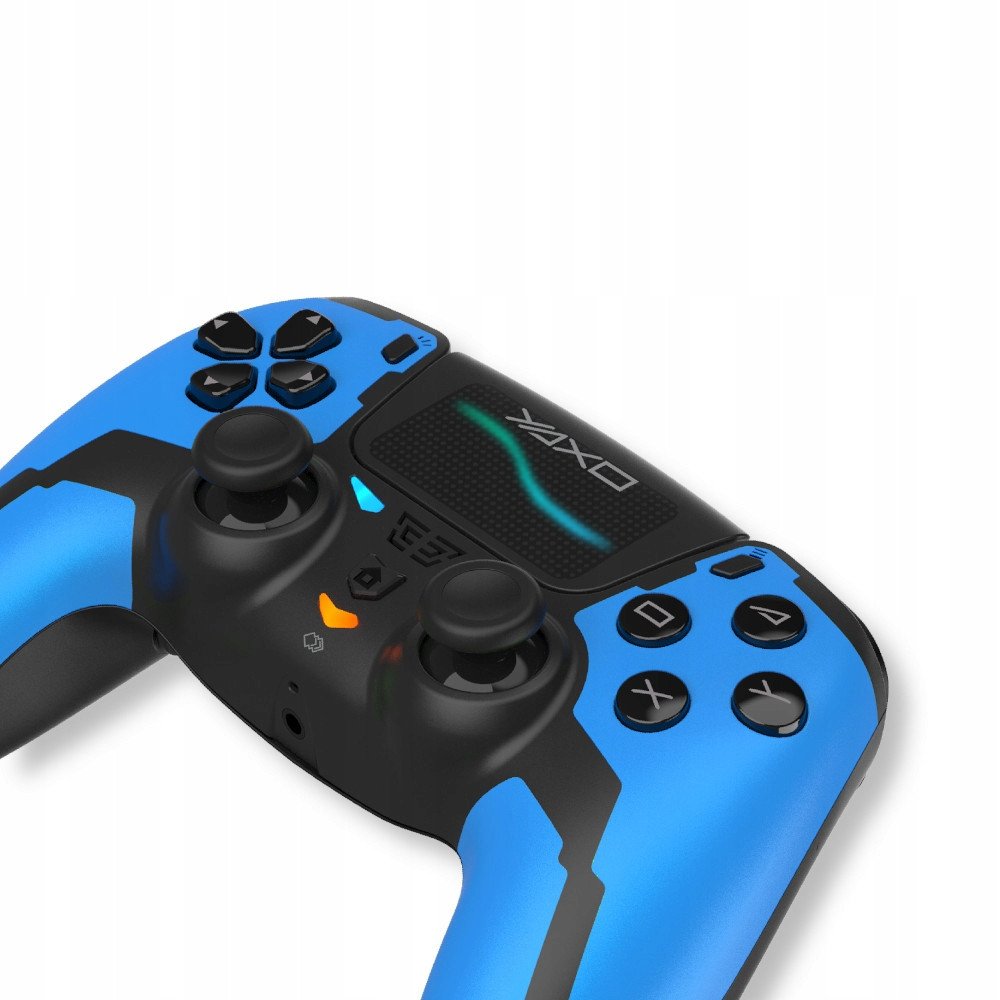 Gamepad wireless Hornet Fury Elite, për PS4 PC Android, Bluetooth USB, blu