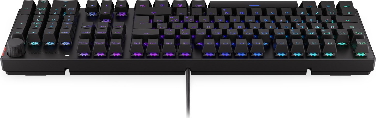 Tastierë mekanike Endorfy Thock, Kailh Brown, RGB, me kabllo, e zezë
