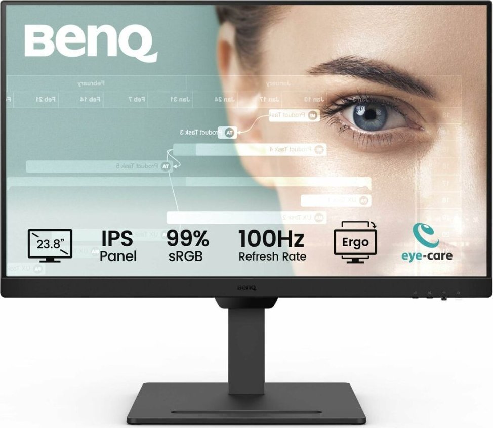 Monitor BenQ GW2490T, 23.8", Full HD 100Hz, i zi