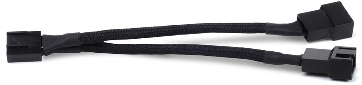 Kabllo ndarëse SilverStone CPF01 10cm PWM, e zezë