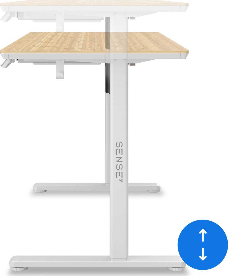 Tavolinë SENSE7 Newai Bamboo, e kaftë/ bardhë