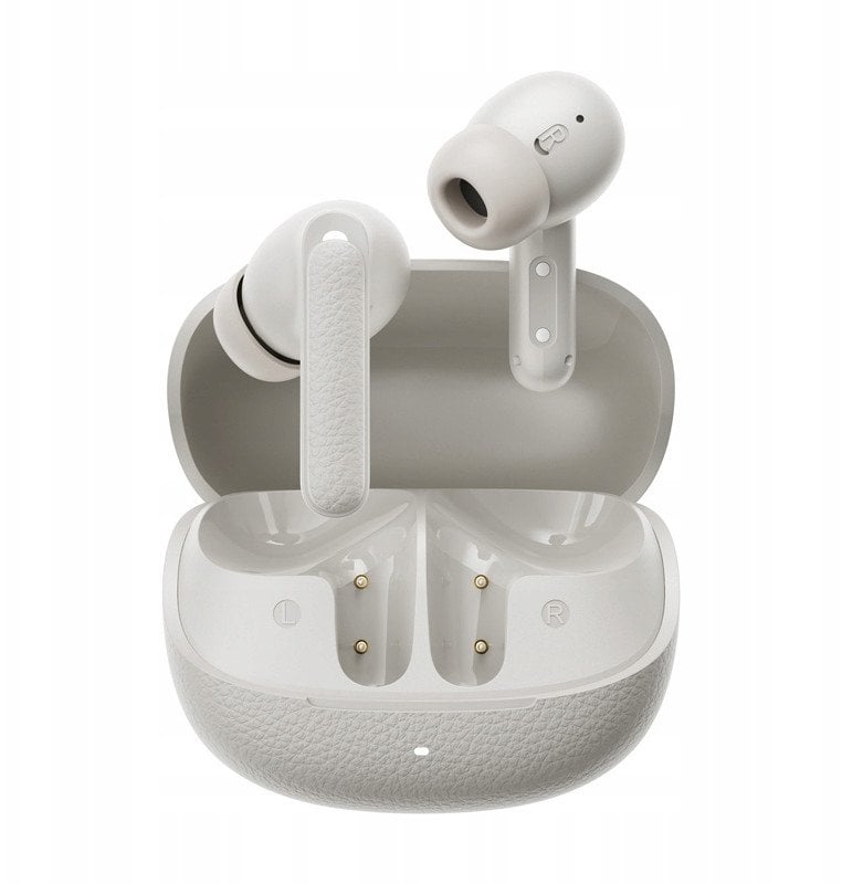 Kufje wireless QCY TWS Buds HT15, ANC, 25 orë bateri, të bardha