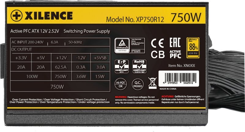 Burim energjie Xilence Gaming Gold XP750R12.ARGB XN335 ATX, 750W