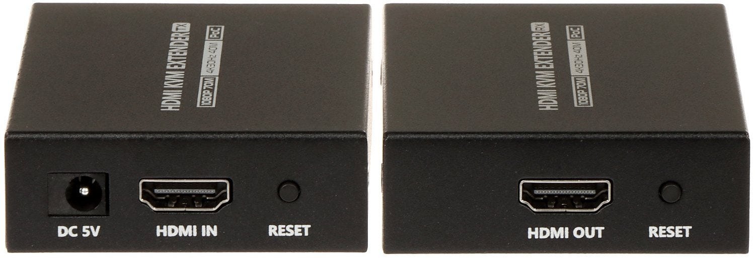 HDMI екстендер USB-EX-70-4K-PRO, 4K UHD, KVM, црн