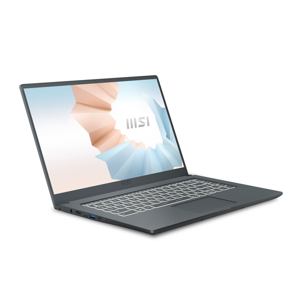 Laptop MSI Modern 15 A5M-261PL, 15.6", AMD Ryzen 5, 8GB RAM, 256GB SSD, AMD Radeon Graphics, i hirtë