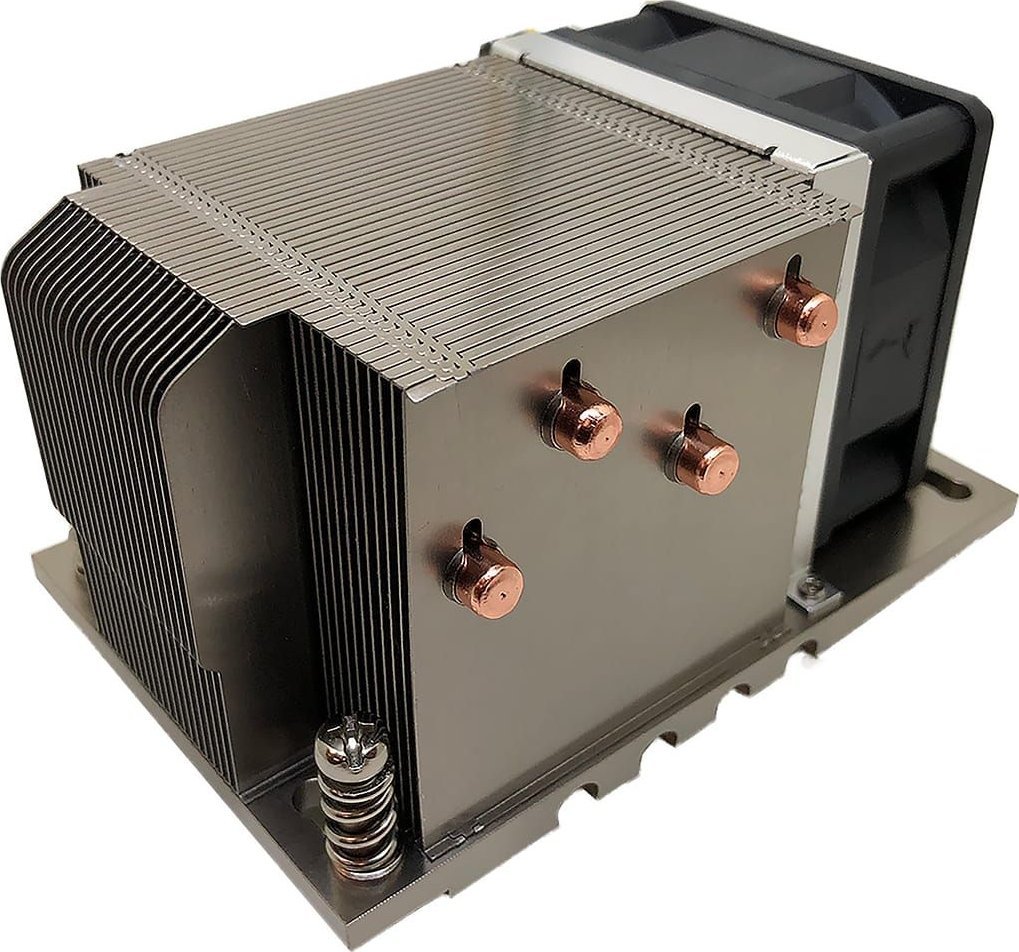 Ftohës procesori Inter-Tech A-38, ventilator 6 cm, radiator kompakt, i zi