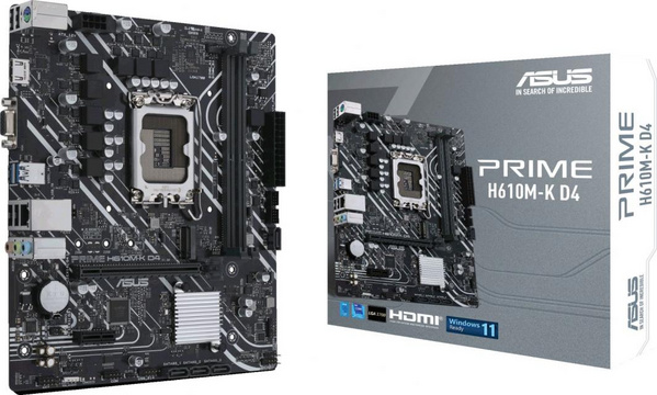 Pllakë amë ASUS PRIME H610M-K D4 (DDR4) - Intel H610