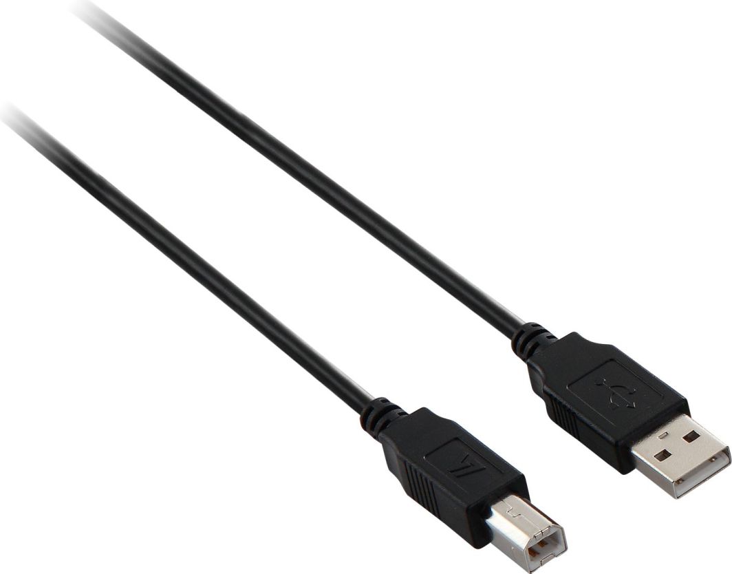 Kabllo USB 2.0 (typ B) 1.8m (V7E2USB2AB-1.8M), e zezë