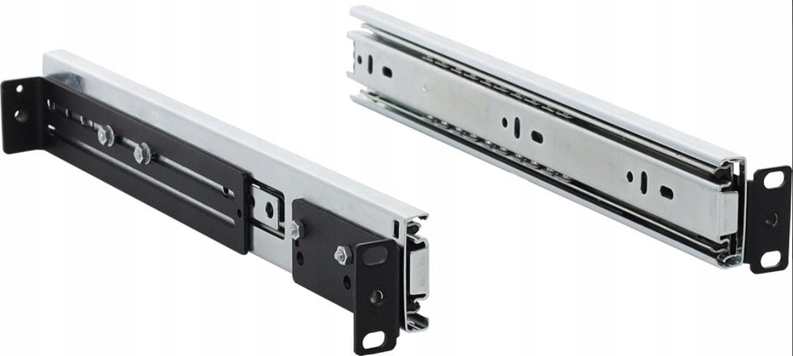 Shina montimi Pulsar ARAS450N për kabinet RACK 19", thellësi 450 mm, çelik, të zeza