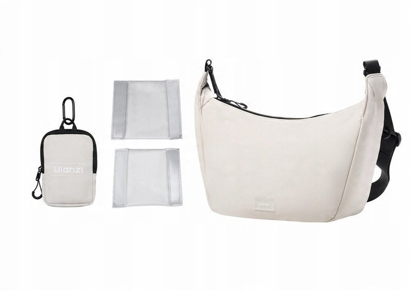 Торба преку рамо Ulanzi HMN1 Crossbody, за фотоапарат, светло сива