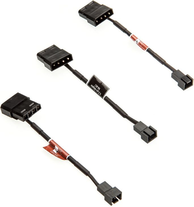Kabllo Noctua Molex - 3-pin NA-SAC1, 0.12 m, e zezë