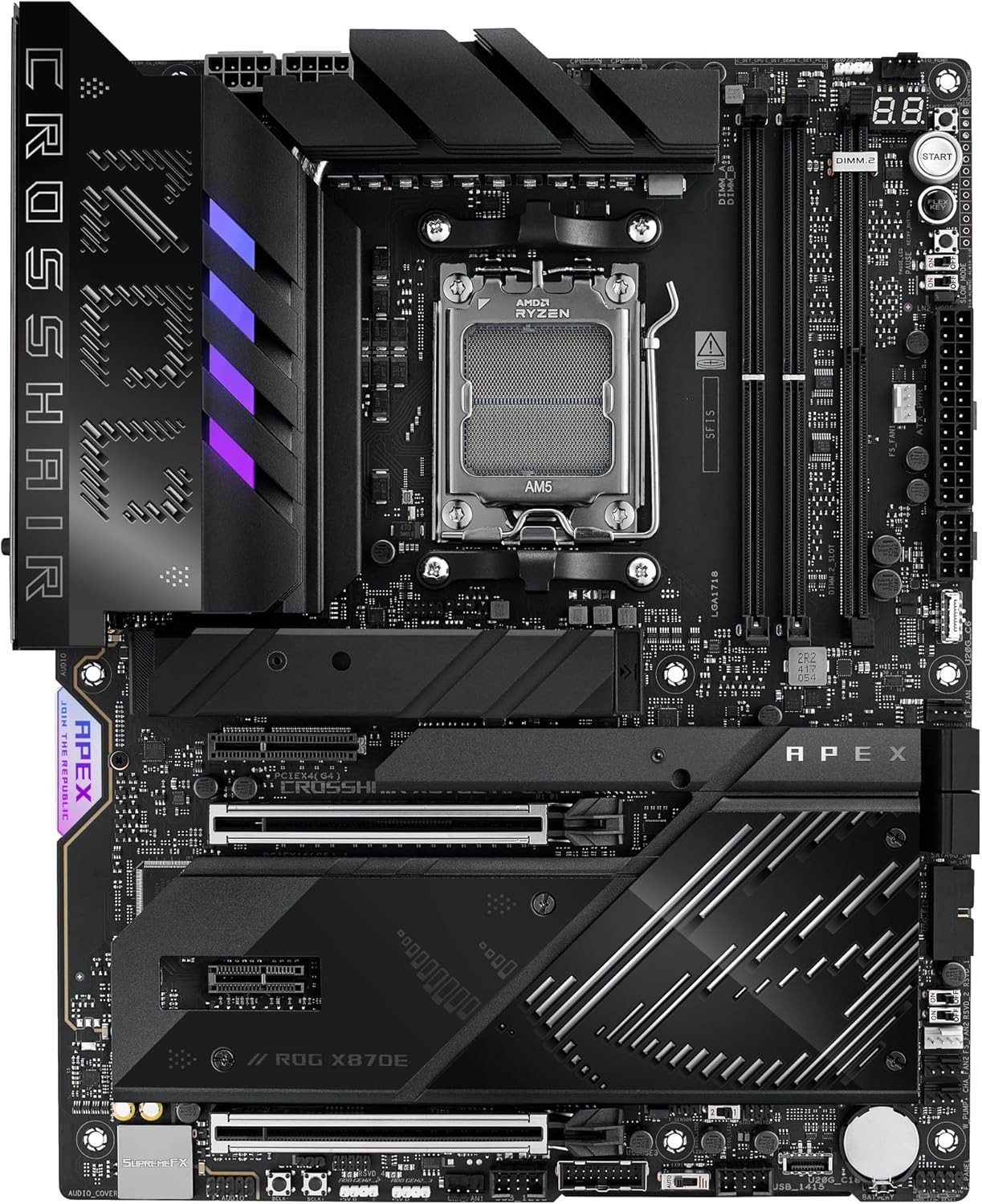 Pllakë amë ASUS ROG Crosshair X870E Apex, AMD AM5, ATX