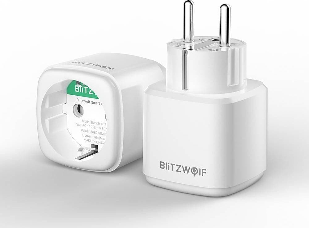 Prizë inteligente BlitzWolf BW-SHP15, ZigBee, 3680W, e bardhë