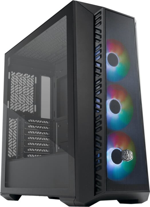 Kasë kompjuteri Cooler Master MasterBox 520 Mesh, anë transparente, e zezë