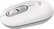 Maus wireless Logitech POP, buton emoji, SilentTouch, e bardhë