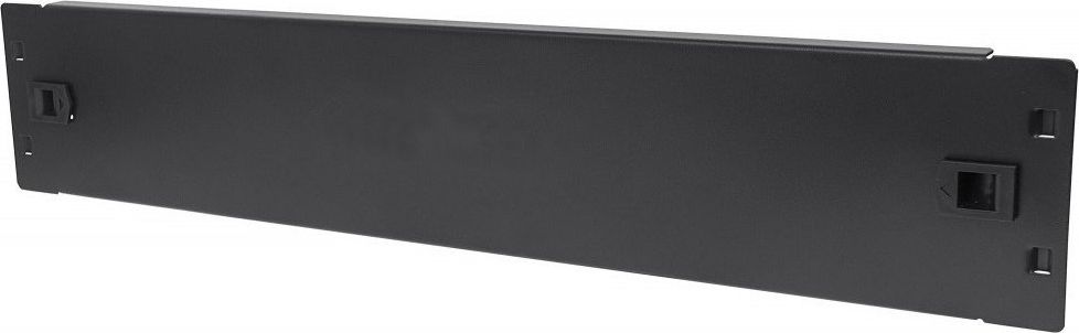 Панел за покривање за рек орман Текли I-CASE BLANK-2-SCLTY, 2U, за кабинети, црн