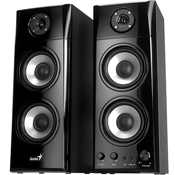 Altoparlantë desktop Genius SP-HF1800A V2, 3 rrugë, 3.5mm, të zinj