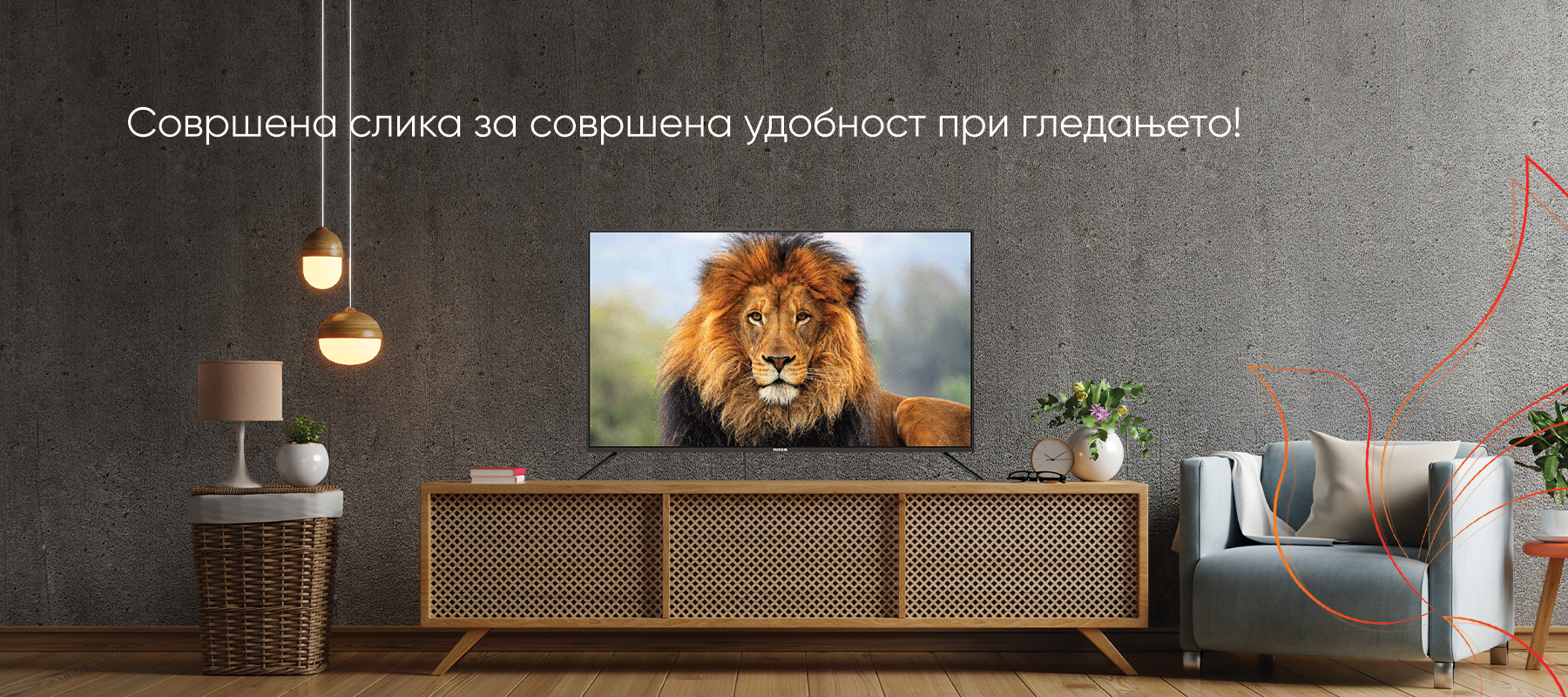 Televizor LED Fuego 75ELU720GTV, 75", 4K, Google TV, i zi