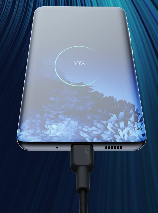 Кабел Aukey, USB C / USB C, 1 m