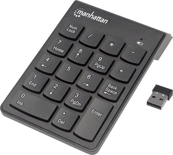 Tastierë Manhattan (178846), numerike, wireless, US, e zezë