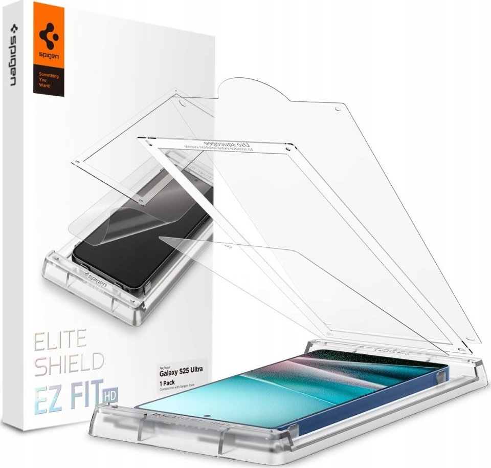 Mbrojtës ekrani Spigen EliteShield EZ Fit HD, për Samsung Galaxy S25 Ultra, transparent