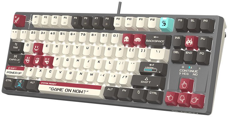 Tastierë Bloody Pixel Battle S87, mekanike, RGB, me kabllo