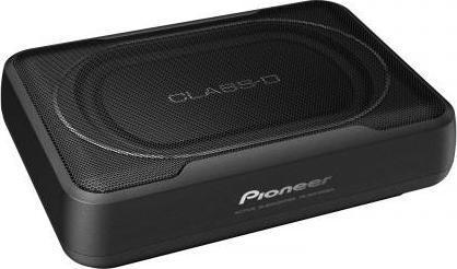 Subwoofer aktiv për makinë Pioneer TS-WX130EA, kompakt, me amplifikator të integruar, i zi
