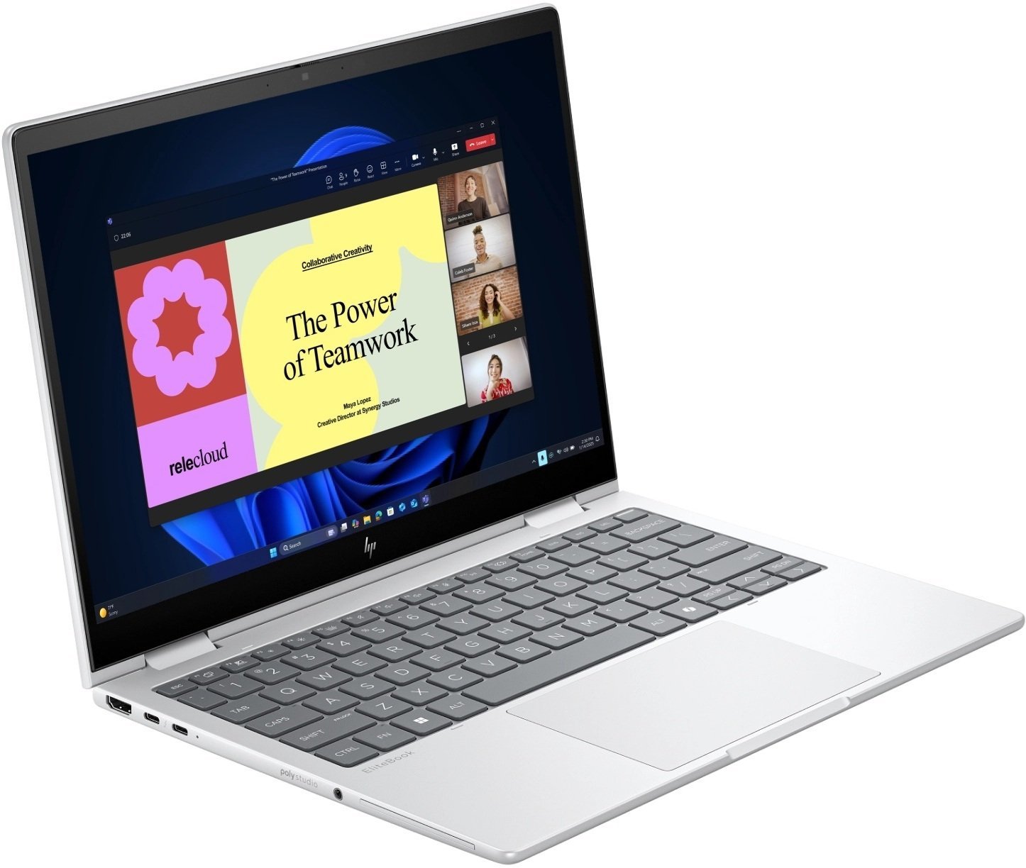 Laptop HP EliteBook 8 Flip G1i, 13.3\", Intel Core Ultra 5, 16GB RAM, сребрен