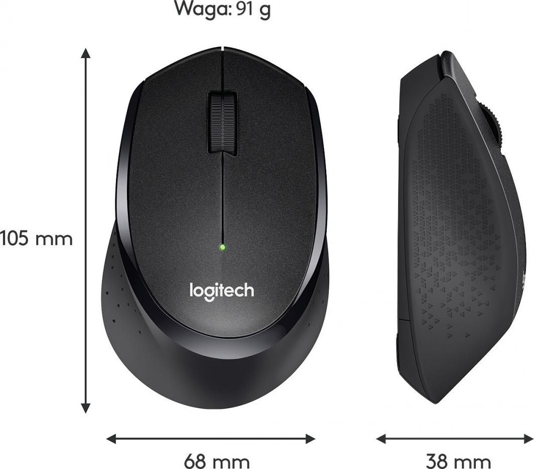 Maus Logitech M330 Silent Plus (910-004909), i zi