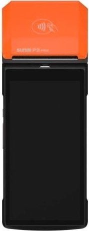 Terminal POS Sunmi P2 A9 Go, 2GB 16GB, NFC WiFi Lexues barkodi, portokalli e zezë