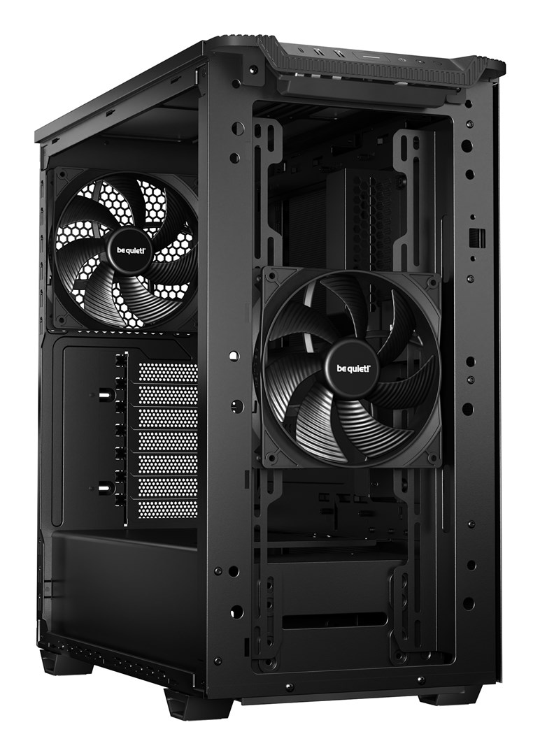 Kase PC be quiet Pure Base 501 Airflow, ATX Mid Tower, xham i temperuar, e zezë