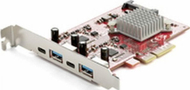 Kartë zgjeruese USB StarTech.com 4-Port PCIe, USB 3.2 Gen 2 10Gbps, 2x USB C 2x USB A, e zezë