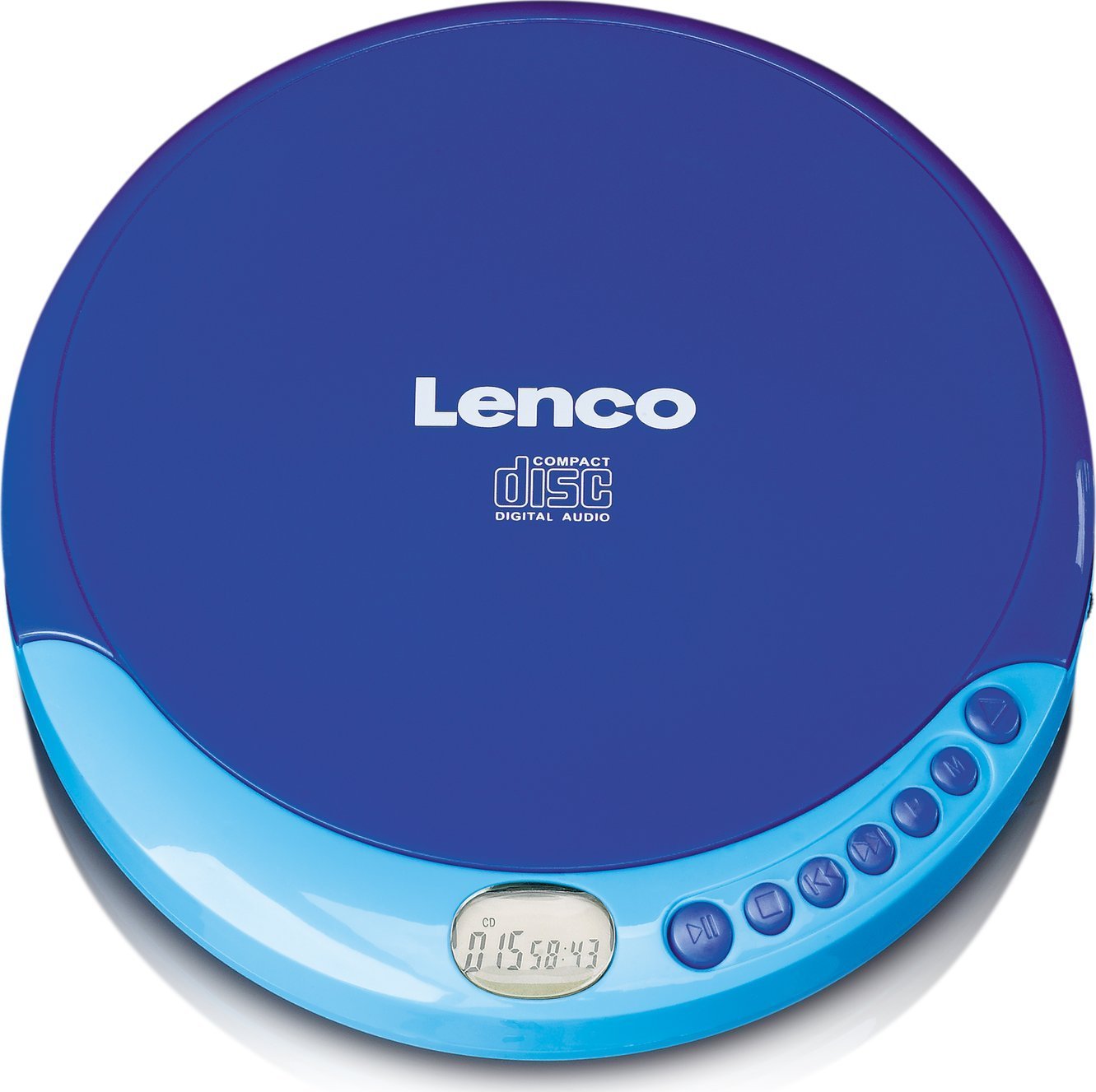 CD player portativ Lenco CD-011, ekran LCD, portë kufjesh 3.5 mm, blu
