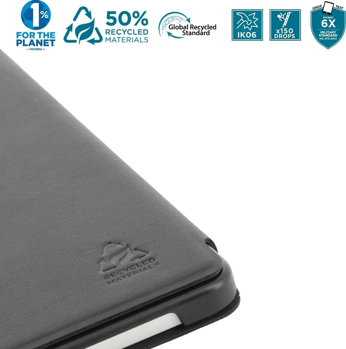 Mbulesë tablet Mobilis Re.Life për Galaxy Tab S9 FE 10.9", funksion sleep wake, gri