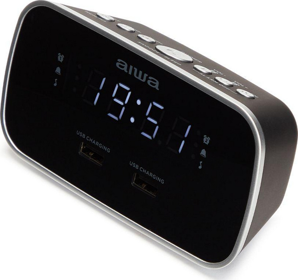 Orë alarmi digjitale Aiwa CRU-19, radio FM, dy alarme, e zezë