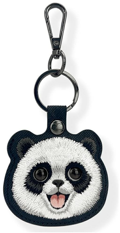 Etui për AirTag Nimmy Case Locator New Big Eyed Pet 2.0 Panda, plastikë dhe metal, i zi