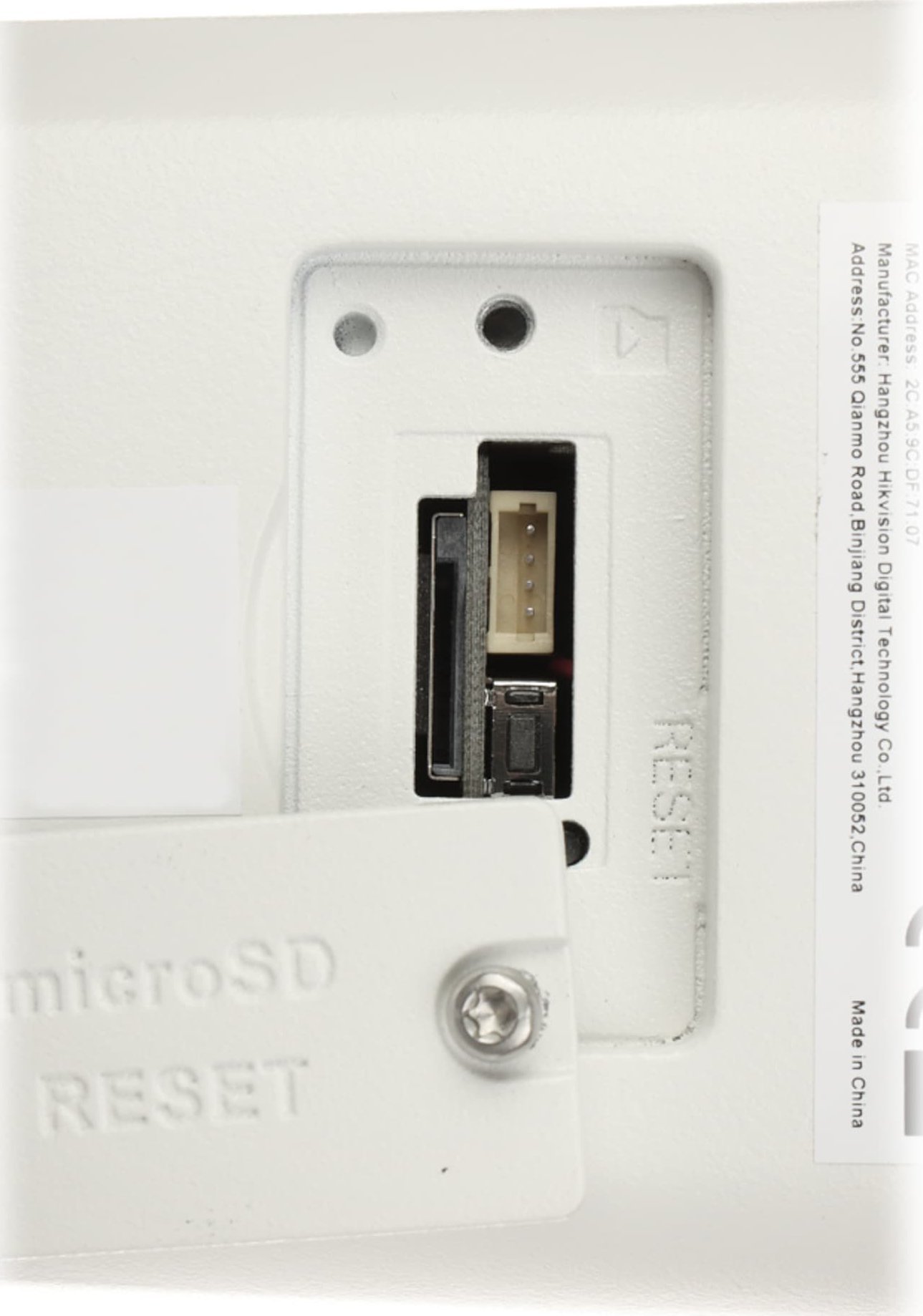 Kamerë sigurie IP Hikvision DS-2CD2027G2-L, lentë 4mm, e bardhë