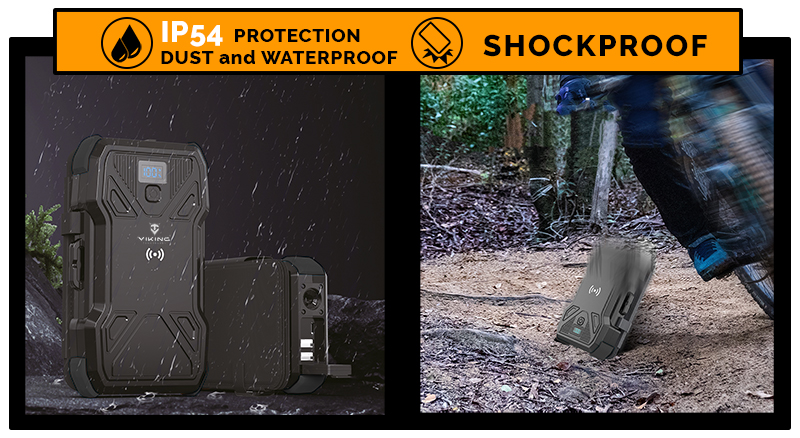 Power bank solare VIKING TYR II, 20000mAh, QC3.0 dhe Power Delivery, e zezë