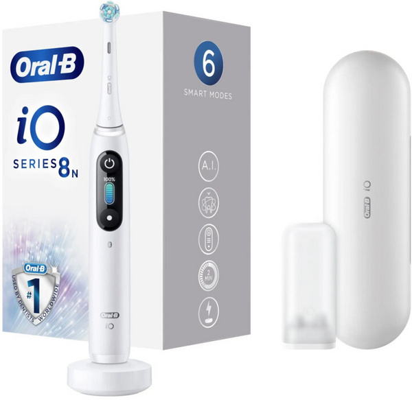 Brushë e dhëmbëve magnetike Oral-B iO Series 8 White Alabaster