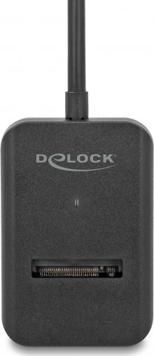Konvertues SSD DeLOCK Combo, për M.2 NVMe PCIe ose SATA, USB Type C, i zi
